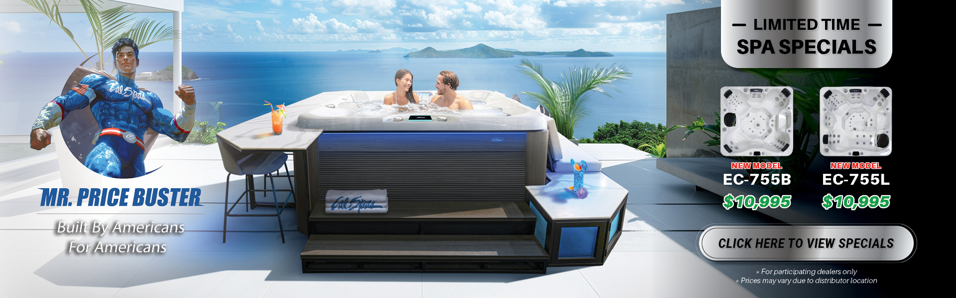 Calspas hot tub being used in a family setting - British Columbia